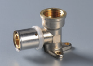 Wall-plated female elbow